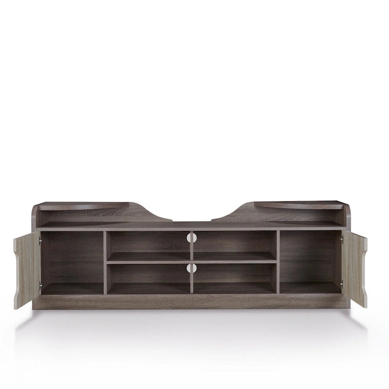 Mobile TV multifunzione Fetz Rustic da 72 pollici di Furniture of America