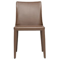 Sedia da pranzo Ace in pelle vegana Mid-Century Modern