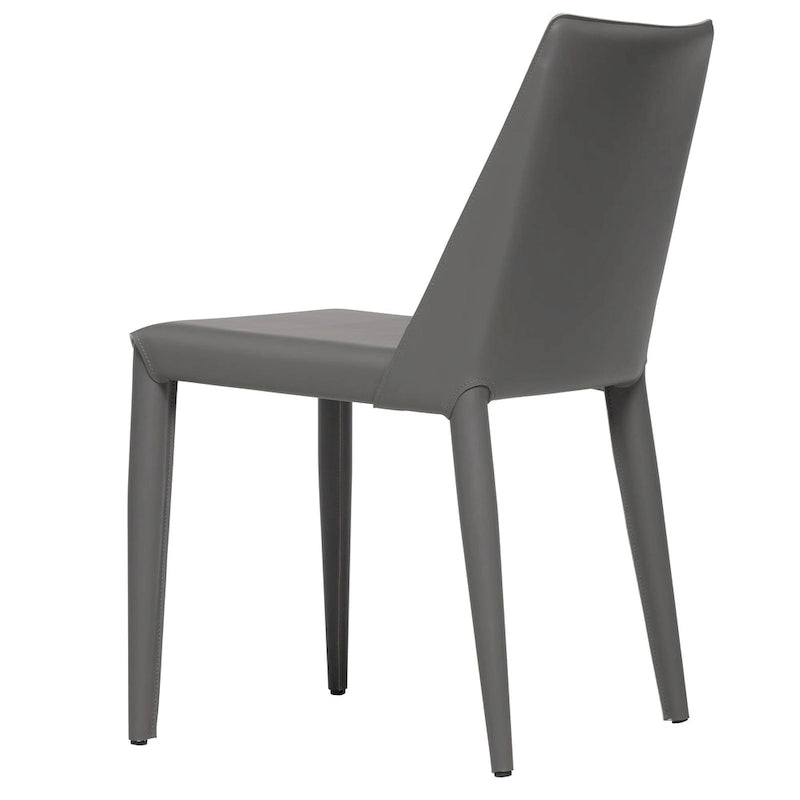 Sedia da pranzo Ace in pelle vegana Mid-Century Modern