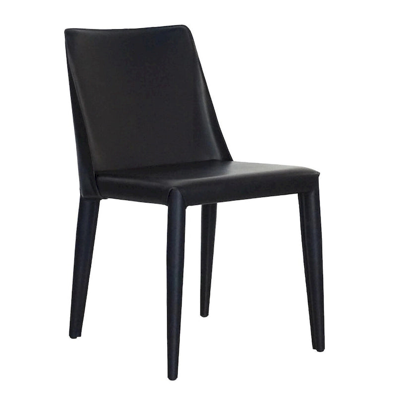 Sedia da pranzo Ace in pelle vegana Mid-Century Modern