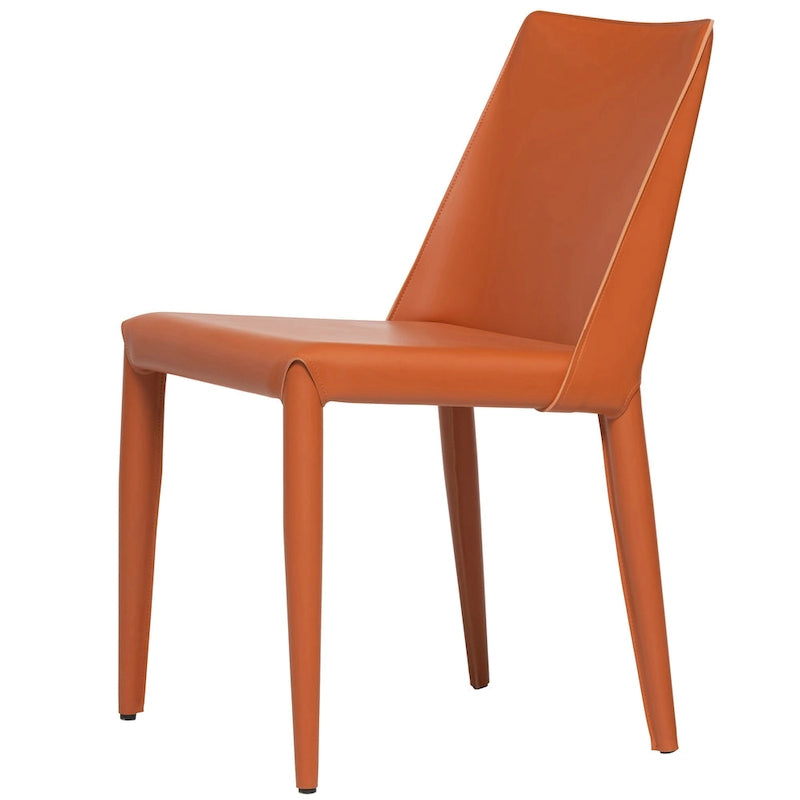 Sedia da pranzo Ace in pelle vegana Mid-Century Modern