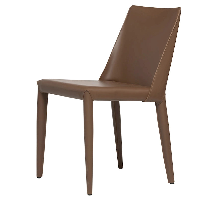 Sedia da pranzo Ace in pelle vegana Mid-Century Modern