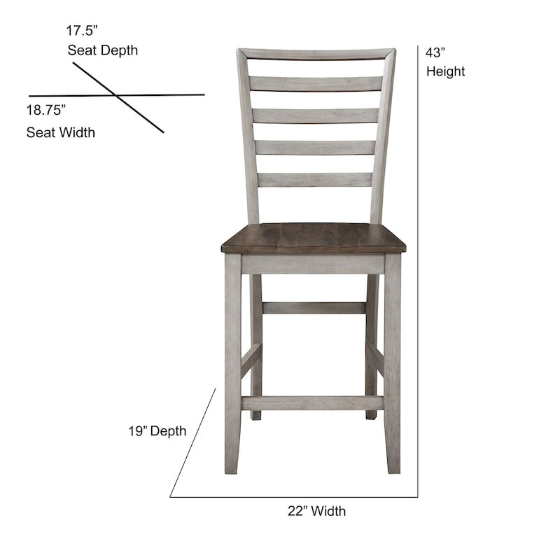 The Gray Barn Aldrich Set da pranzo alto 5 pezzi bicolore