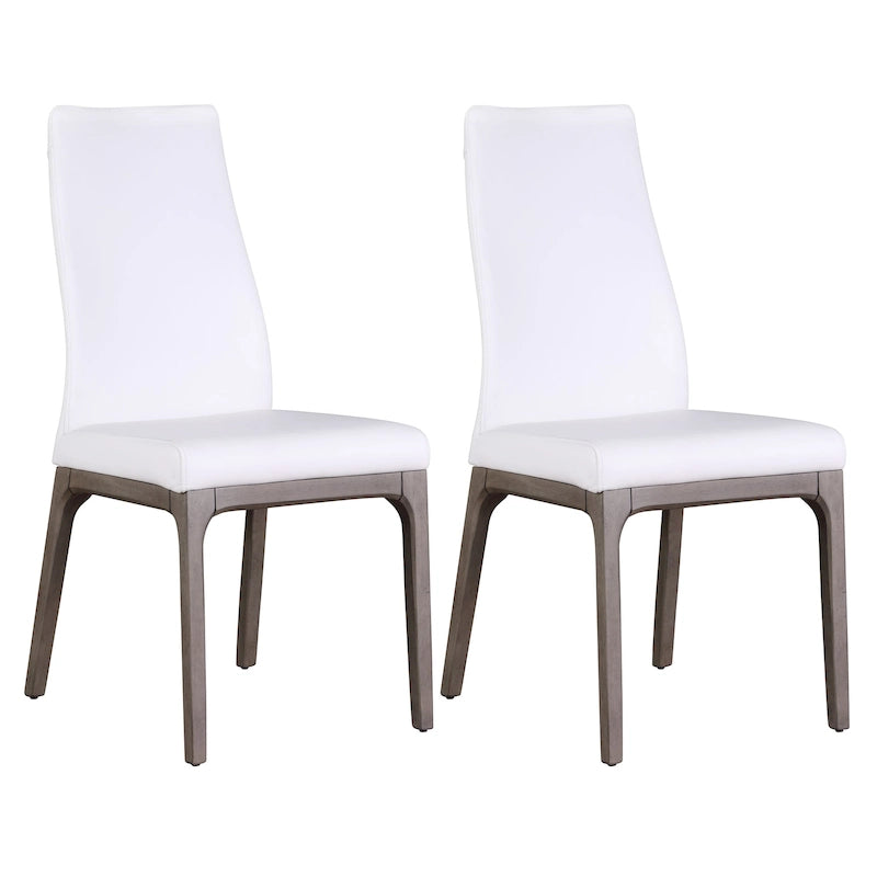 Sedia Somette Modern Contour con Schienale e Base in Legno, Set da 2