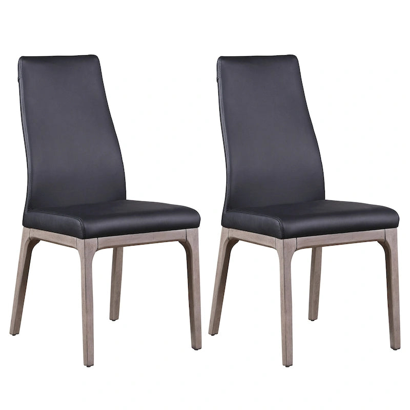 Sedia Somette Modern Contour con Schienale e Base in Legno, Set da 2