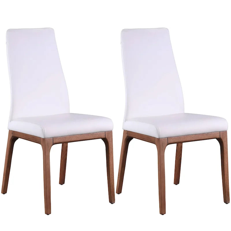 Sedia Somette Modern Contour con Schienale e Base in Legno, Set da 2