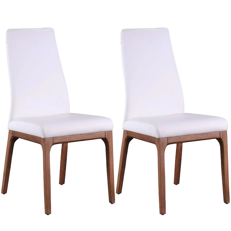 Sedia Somette Modern Contour con Schienale e Base in Legno, Set da 2