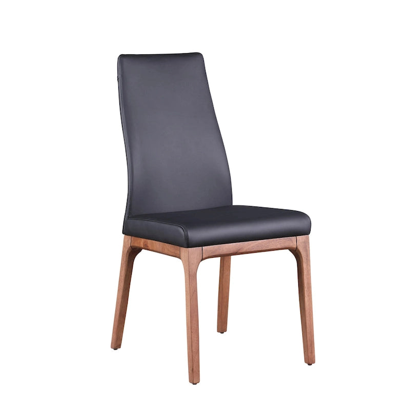 Sedia Somette Modern Contour con Schienale e Base in Legno, Set da 2