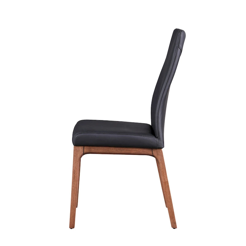 Sedia Somette Modern Contour con Schienale e Base in Legno, Set da 2