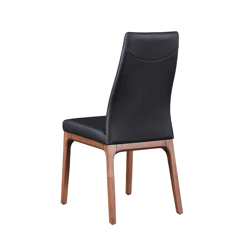 Sedia Somette Modern Contour con Schienale e Base in Legno, Set da 2