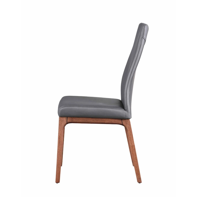Sedia Somette Modern Contour con Schienale e Base in Legno, Set da 2