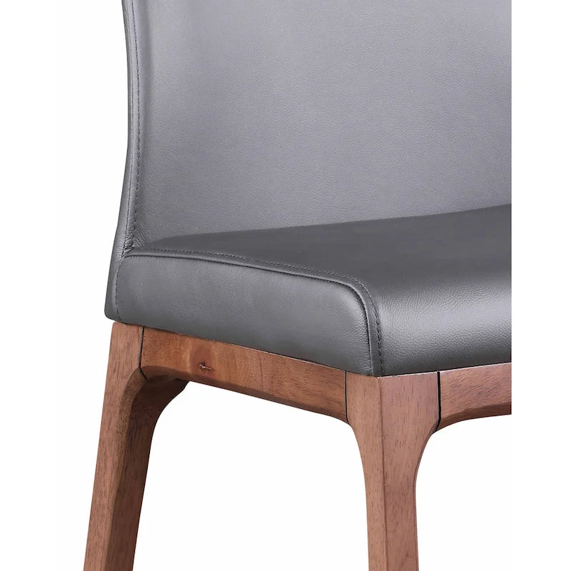 Sedia Somette Modern Contour con Schienale e Base in Legno, Set da 2