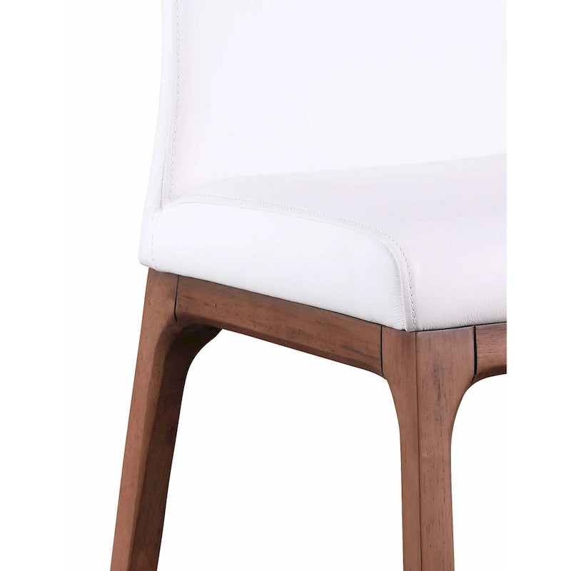 Sedia Somette Modern Contour con Schienale e Base in Legno, Set da 2