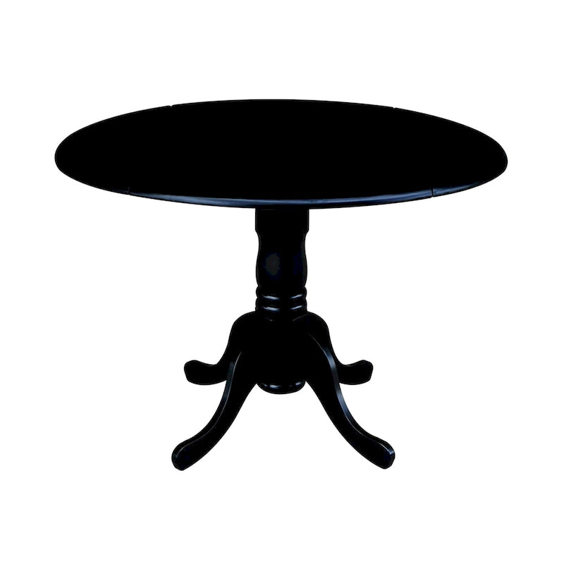 Tavolo da pranzo a ribalta da 42 pollici con 4 sedie Ladderback - Set da 5 pezzi