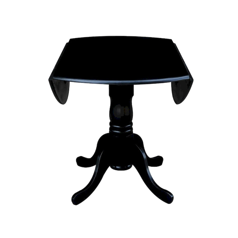 Tavolo da pranzo a ribalta da 42 pollici con 4 sedie Ladderback - Set da 5 pezzi