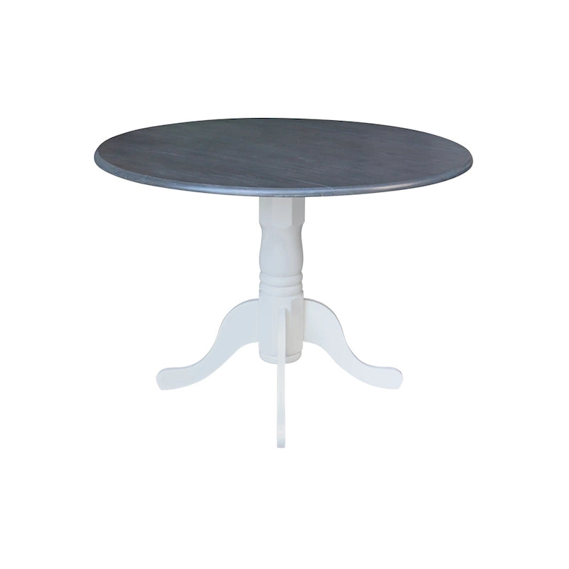 Tavolo da pranzo a ribalta da 42 pollici con 4 sedie Ladderback - Set da 5 pezzi