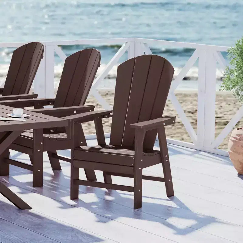 WestinTrends Sedia da pranzo Adirondack per esterni, resistente alle intemperie