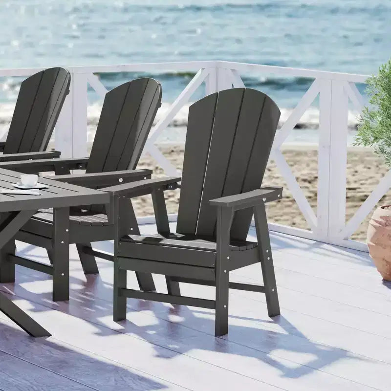 WestinTrends Sedia da pranzo Adirondack per esterni, resistente alle intemperie