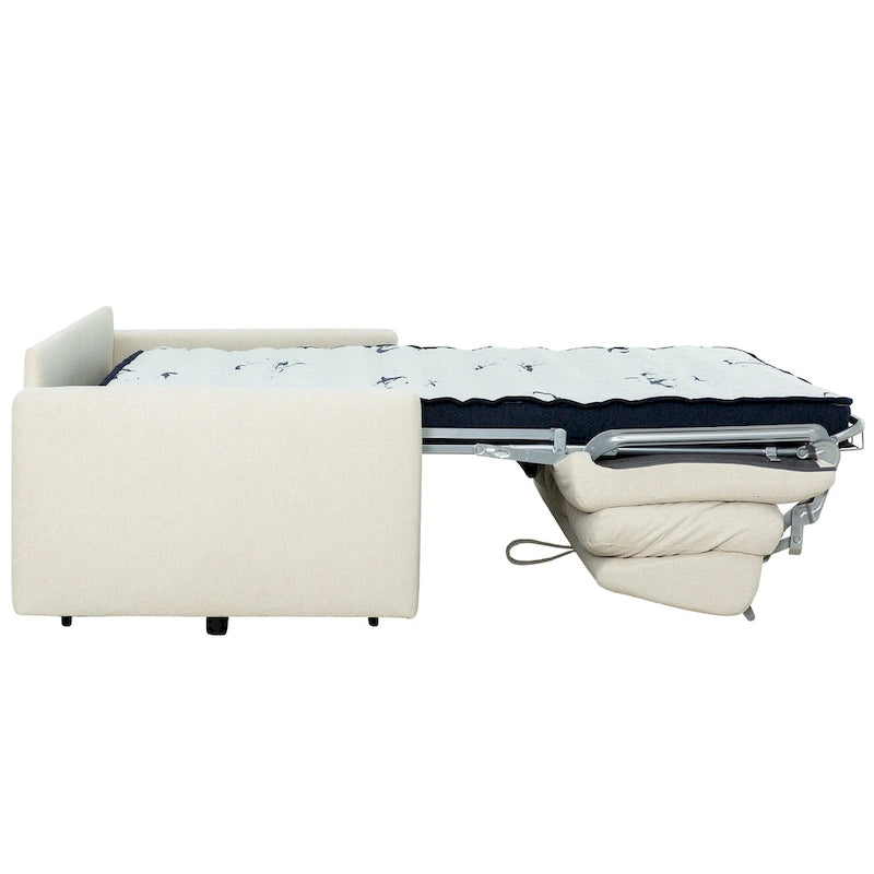 Canapé-lit Queen Paolo 82 po Stearns & Foster avec matelas en mousse à mémoire de forme de 5 po