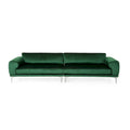 Divano a 4 posti in velluto Croydon Modern Glam di Christopher Knight Home