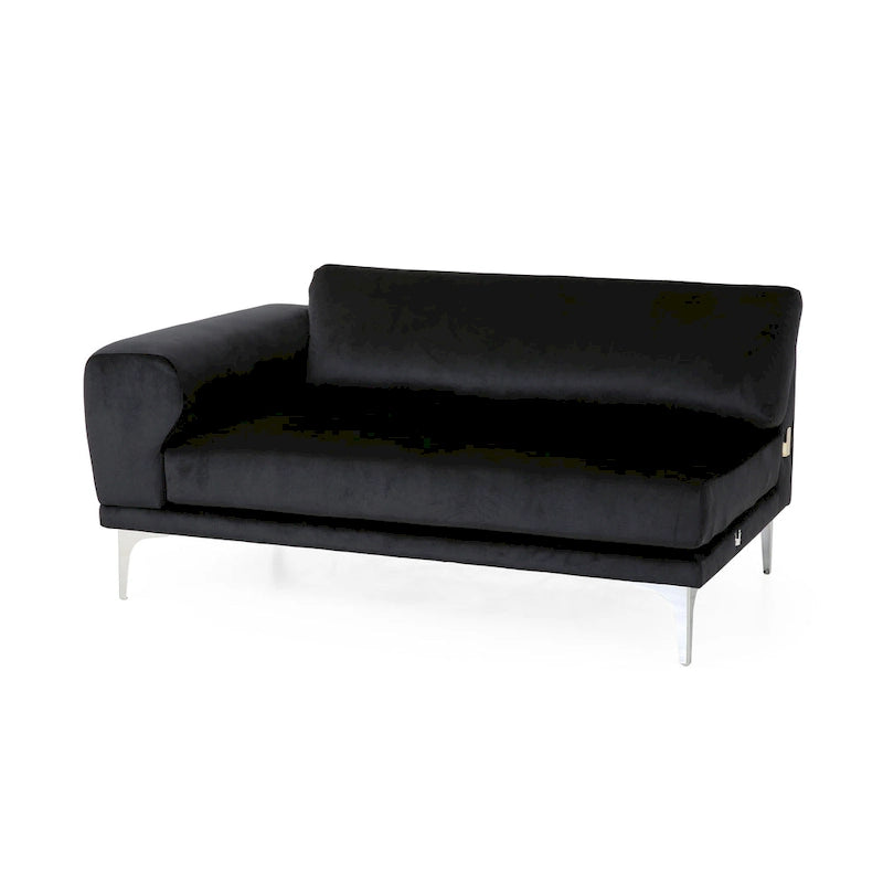 Divano a 4 posti in velluto Croydon Modern Glam di Christopher Knight Home