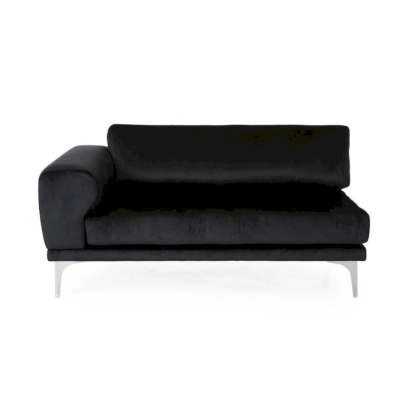Divano a 4 posti in velluto Croydon Modern Glam di Christopher Knight Home