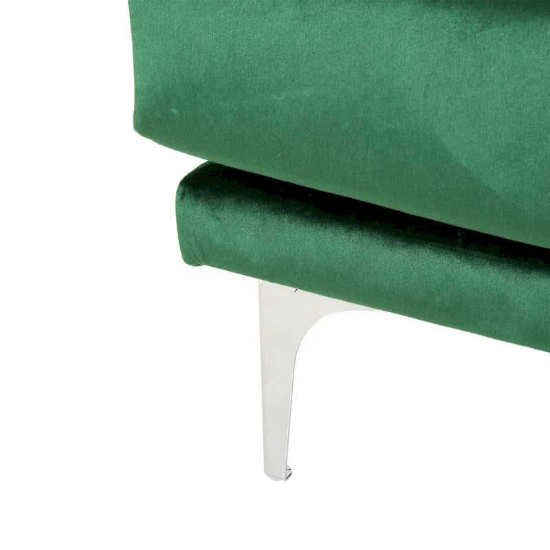 Divano a 4 posti in velluto Croydon Modern Glam di Christopher Knight Home