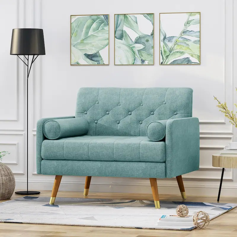 Fauteuil de club moderne du milieu du siècle Eugene Fabric par Christopher Knight Home