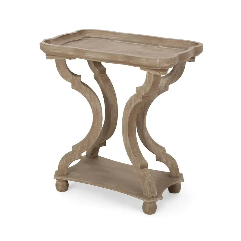 Tavolino con accenti campestri francesi Ouray con piano rettangolare di Christopher Knight Home