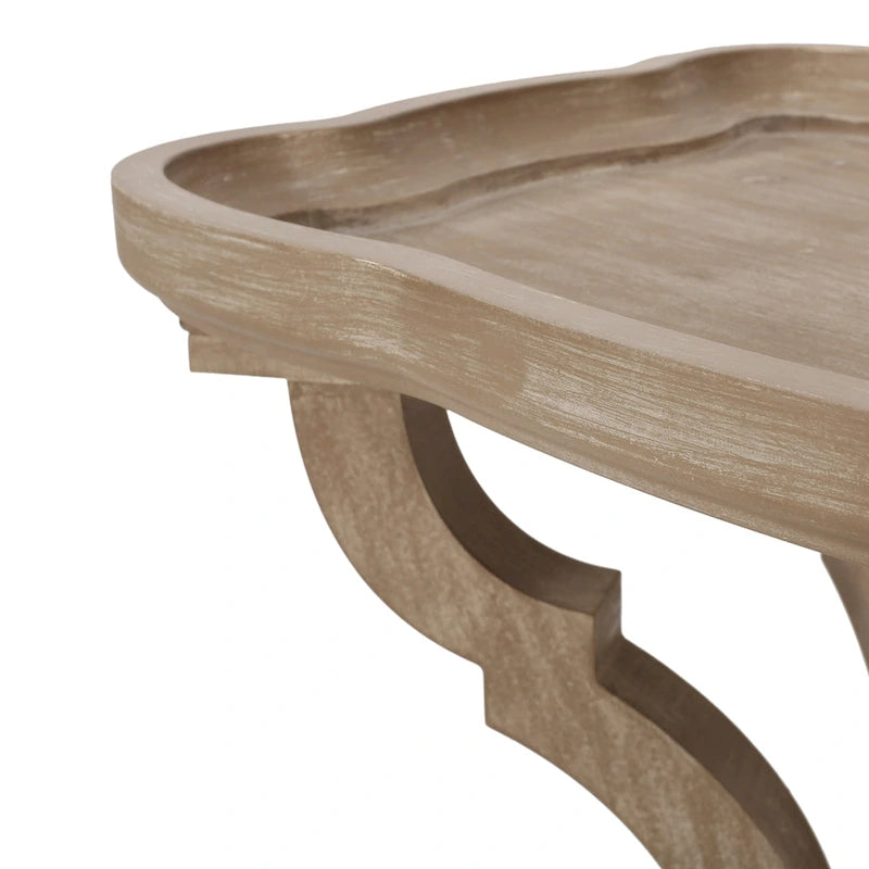 Tavolino con accenti campestri francesi Ouray con piano rettangolare di Christopher Knight Home