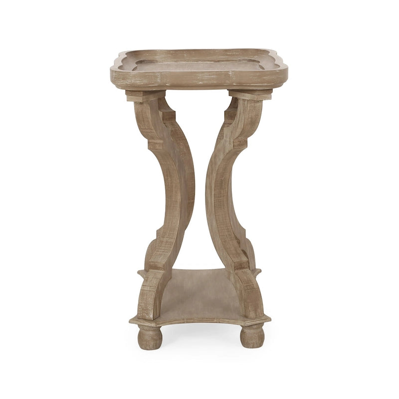 Tavolino con accenti campestri francesi Ouray con piano rettangolare di Christopher Knight Home