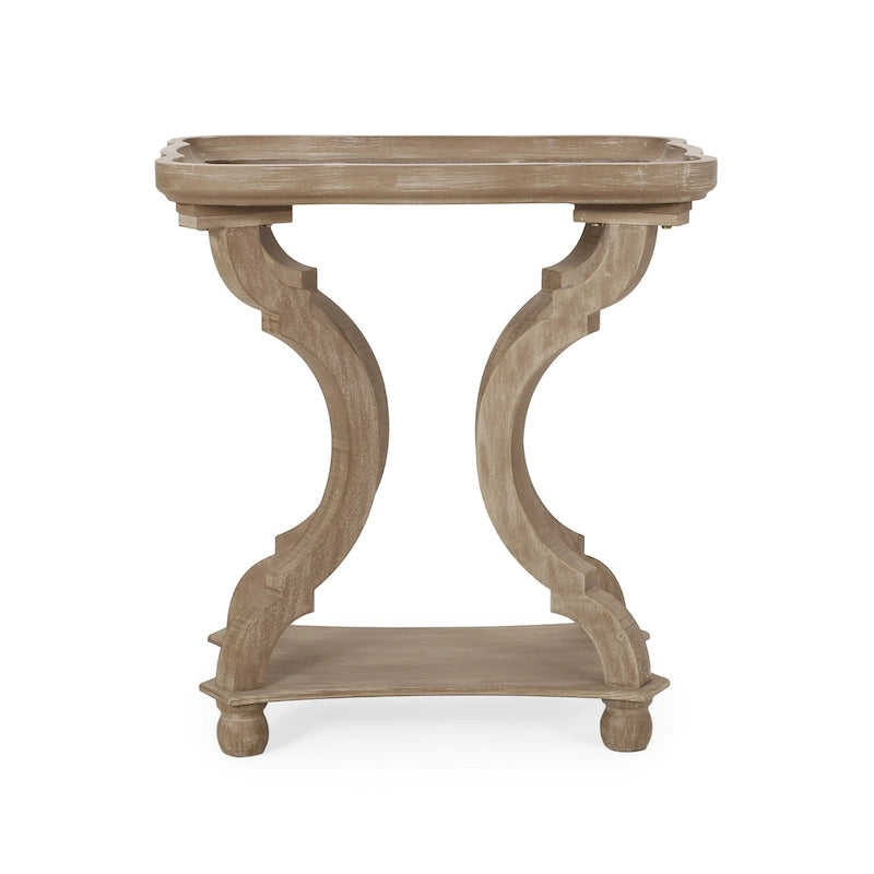 Tavolino con accenti campestri francesi Ouray con piano rettangolare di Christopher Knight Home