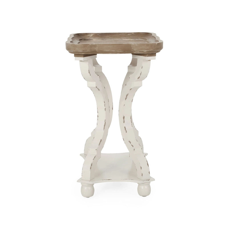 Tavolino con accenti campestri francesi Ouray con piano rettangolare di Christopher Knight Home