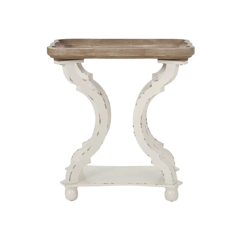 Tavolino con accenti campestri francesi Ouray con piano rettangolare di Christopher Knight Home