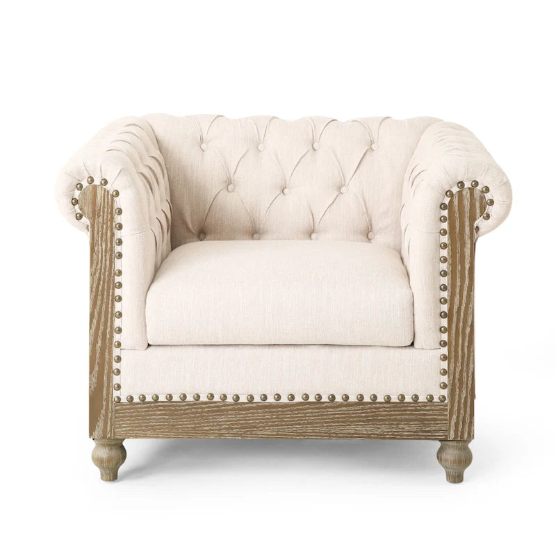 Poltrona Club Chesterfield Castalia di Christopher Knight Home - 39.00 L x 33.50 P x 28.00 A