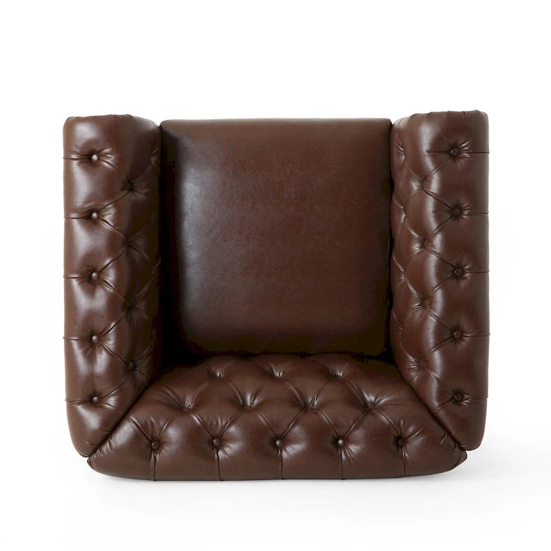 Poltrona Club Chesterfield Castalia di Christopher Knight Home - 39.00 L x 33.50 P x 28.00 A