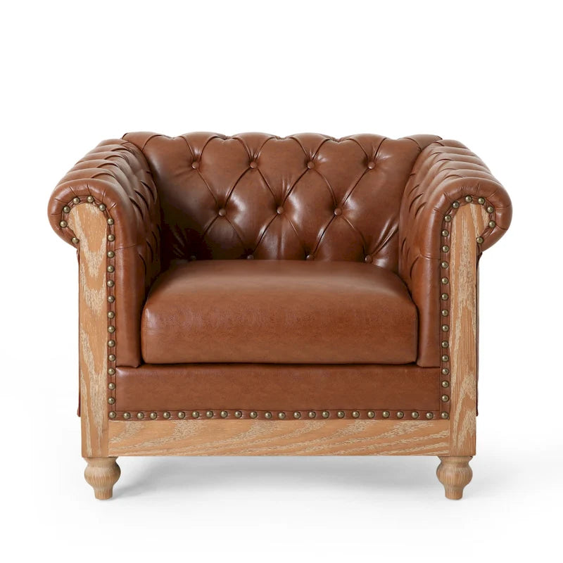 Poltrona Club Chesterfield Castalia di Christopher Knight Home - 39.00 L x 33.50 P x 28.00 A