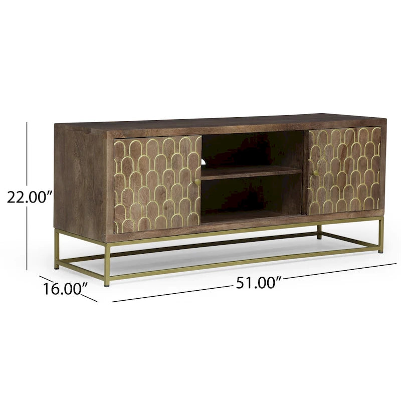 Mobile TV moderno in legno Cannonville di Christopher Knight Home