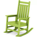 HYLEORY HDPE Poltrona a dondolo Adirondack moderna in resina
