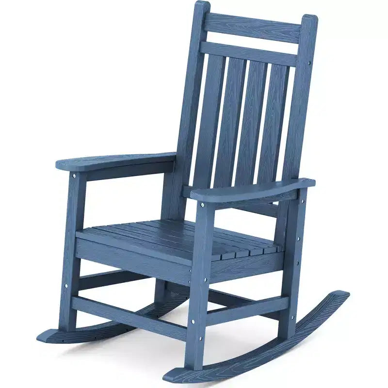 HYLEORY Chaise à bascule Adirondack moderne en résine HDPE