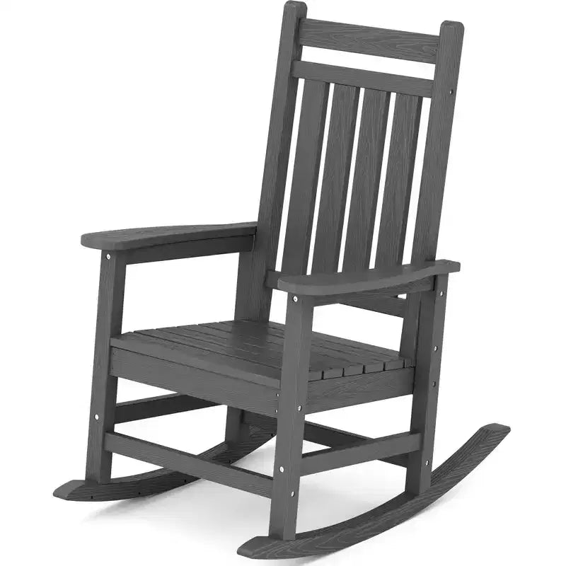 HYLEORY Chaise à bascule Adirondack moderne en résine HDPE
