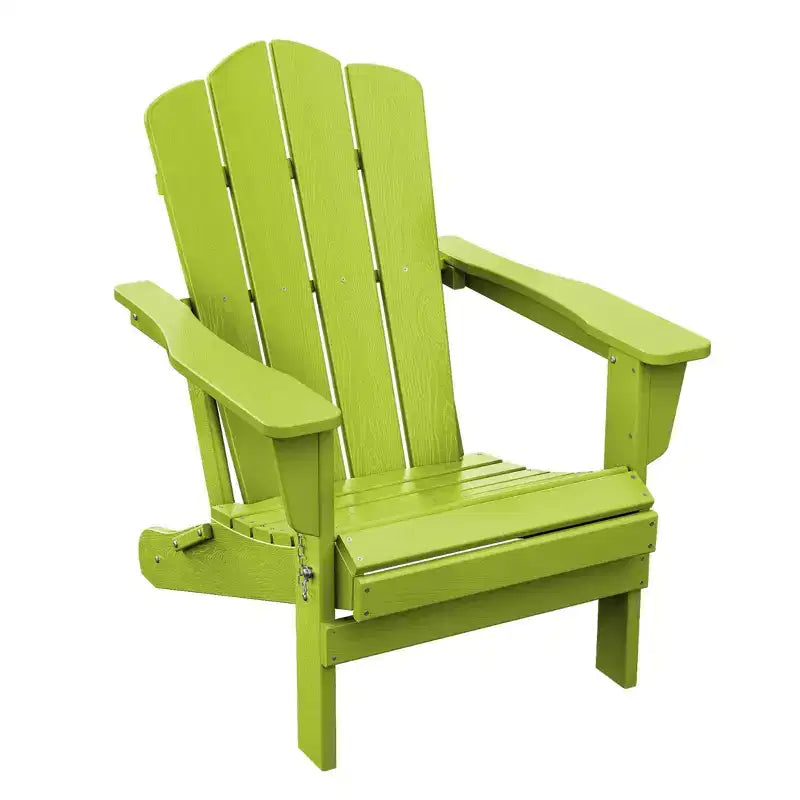 Sedia da esterni HYLEORY in HDPE per patio, sedia Adirondack pieghevole