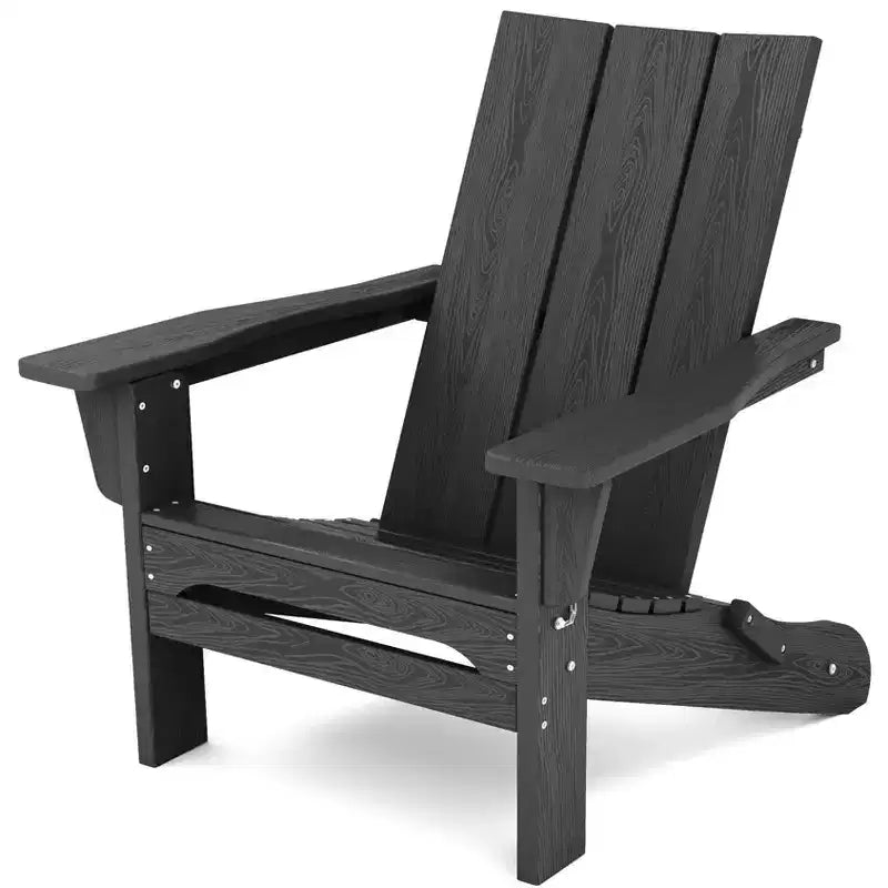 Sedia Adirondack Pieghevole da Esterno in HDPE Hyleory, Schienale Curvo a 103 Gradi