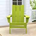 Sedia Adirondack Pieghevole da Esterno in HDPE Hyleory, Schienale Curvo a 103 Gradi