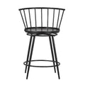 Sgabelli da bancone Olix Windsor girevoli con schienale basso (set da 2) di iNSPIRE Q Modern