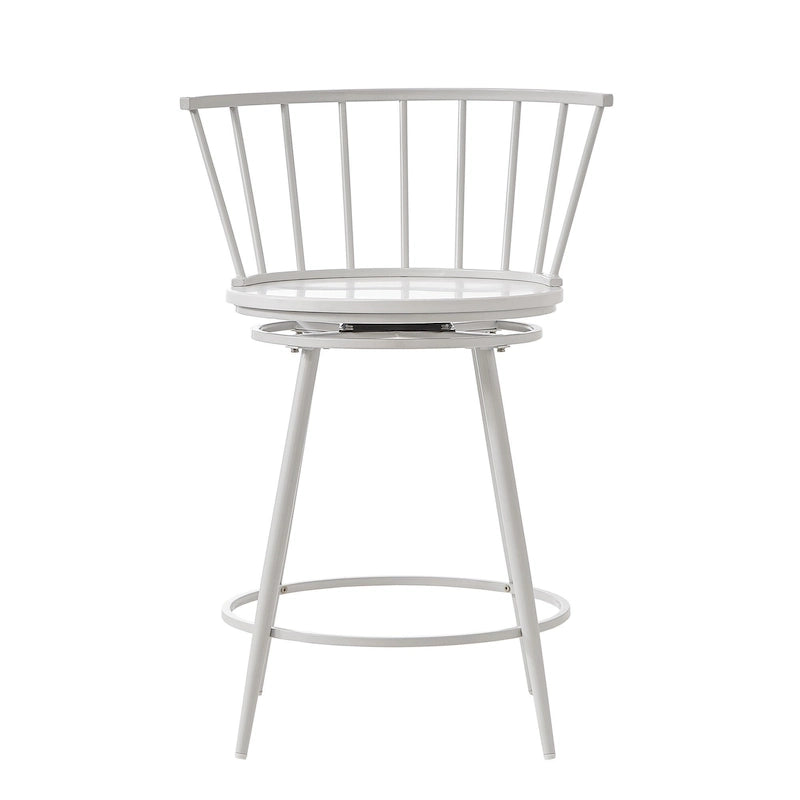 Sgabelli da bancone Olix Windsor girevoli con schienale basso (set da 2) di iNSPIRE Q Modern