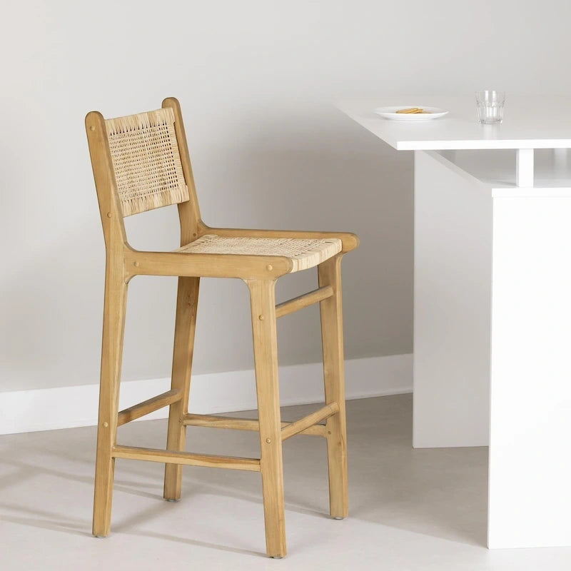 Sgabello in rattan Balka di South Shore