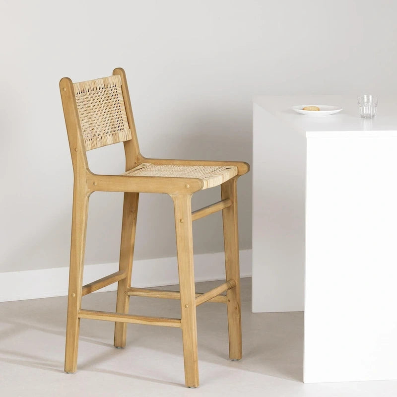 Sgabello in rattan Balka di South Shore