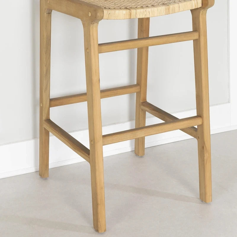 Sgabello in rattan Balka di South Shore