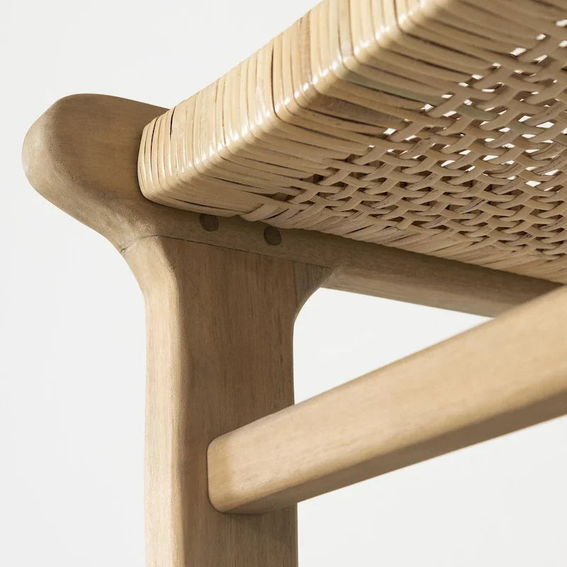 Sgabello in rattan Balka di South Shore